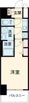 S-RESIDENCE浅間町駅前axial(アクシャル) フリーレント・家具家電キャンペーン実施中!の間取り画像