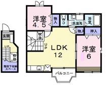 プリエール Bの間取り画像