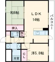 エスポワール三松の間取り画像