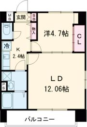 フェリーチェ南熊本の間取り画像