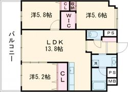 ロイヤルコンフォート龍田の間取り画像