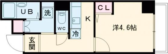 デ・クメール宝町の間取り画像