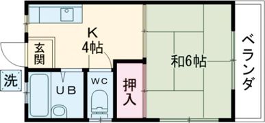 コーポはま乃の間取り画像