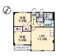 クレール南昭和の間取り画像