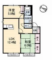 フローラルⅡの間取り画像