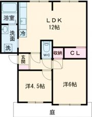 タウニーあららぎAの間取り画像