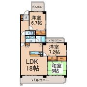 フォンテーヌ神山の間取り画像