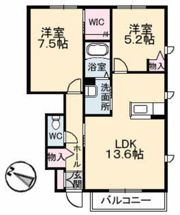 メゾンRYOSENⅡ D棟の間取り画像