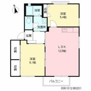 ディアスウエスト B棟の間取り画像