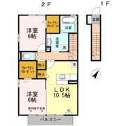 モンターニュサンク・中島の間取り画像