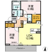 CuoreZUKAⅡの間取り画像