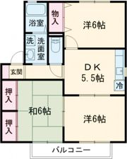 セジュールDXの間取り画像