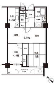 ドルミ若葉の間取り画像