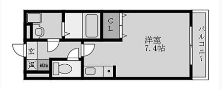 エクセル田中 E棟の間取り画像