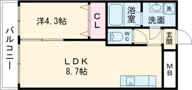 ハイリッヒ新屋敷の間取り画像