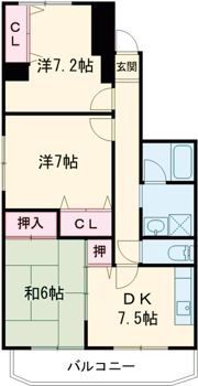キャッスル桜ヶ丘の間取り画像