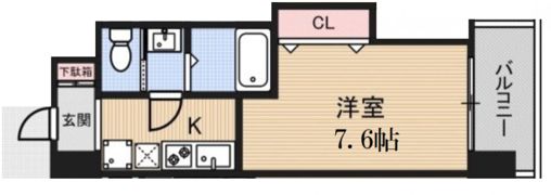 Luxe布施北Ⅰの間取り画像