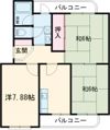 三室山コープタウン8号棟の間取り画像
