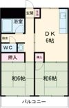 コーポ城崎の間取り画像