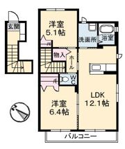 エテルグリーア B棟の間取り画像