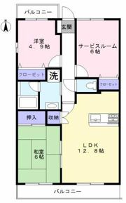 グランデ・アルヴォーレ3番館の間取り画像