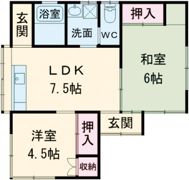 門前町2丁目貸家の間取り画像