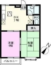 ジュネス大地Iの間取り画像
