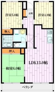 グレースハイツ松丸の間取り画像