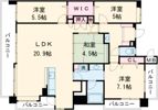 トラスト大津ネクサージュの間取り画像