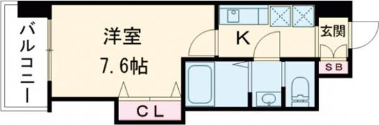 Luxe布施北Ⅱの間取り画像