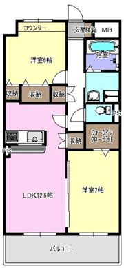 ヴァンドゥーズの間取り画像