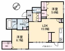 アズール庚午北の間取り画像