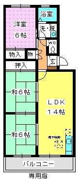 フレグランスたまきⅡの間取り画像