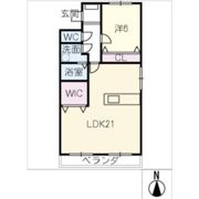 キャッスル東栄A棟の間取り画像