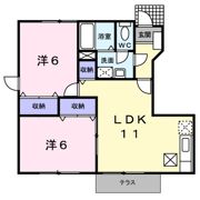 コスモスクェアBの間取り画像