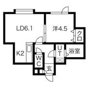 ラパス清田の間取り画像