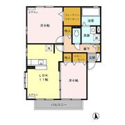 グレースコート Bの間取り画像