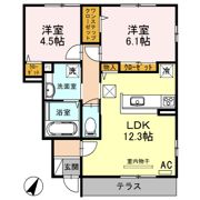 ロイヤルタウン篠山口 B棟の間取り画像
