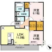 アンビエンテ ガーデン A棟の間取り画像