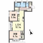 ベレオ舟入の間取り画像