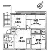 b’CASA京成臼井Ⅴre-bornの間取り画像