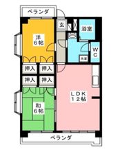 リバーサイドつるぎの間取り画像