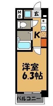 スクエア藤崎の間取り画像