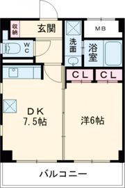 TSカーサSECONDOの間取り画像