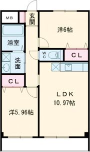 マンション リモーネの間取り画像