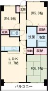 ラフィネ立川の間取り画像
