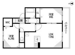 メルヴェーユの間取り画像