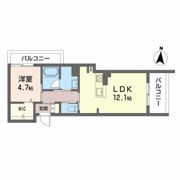 WithPlus上熊本駅前の間取り画像