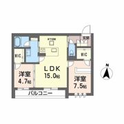 DEUXリジエールの間取り画像