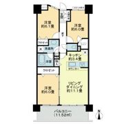 ライオンズステージ五反野壱番館の間取り画像